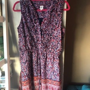 Bright Floral Tank Dress